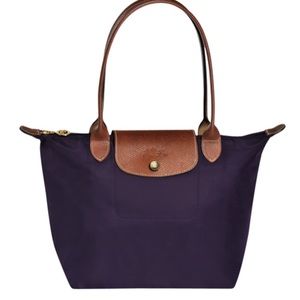 Longchamp le pliage small tote bilberry